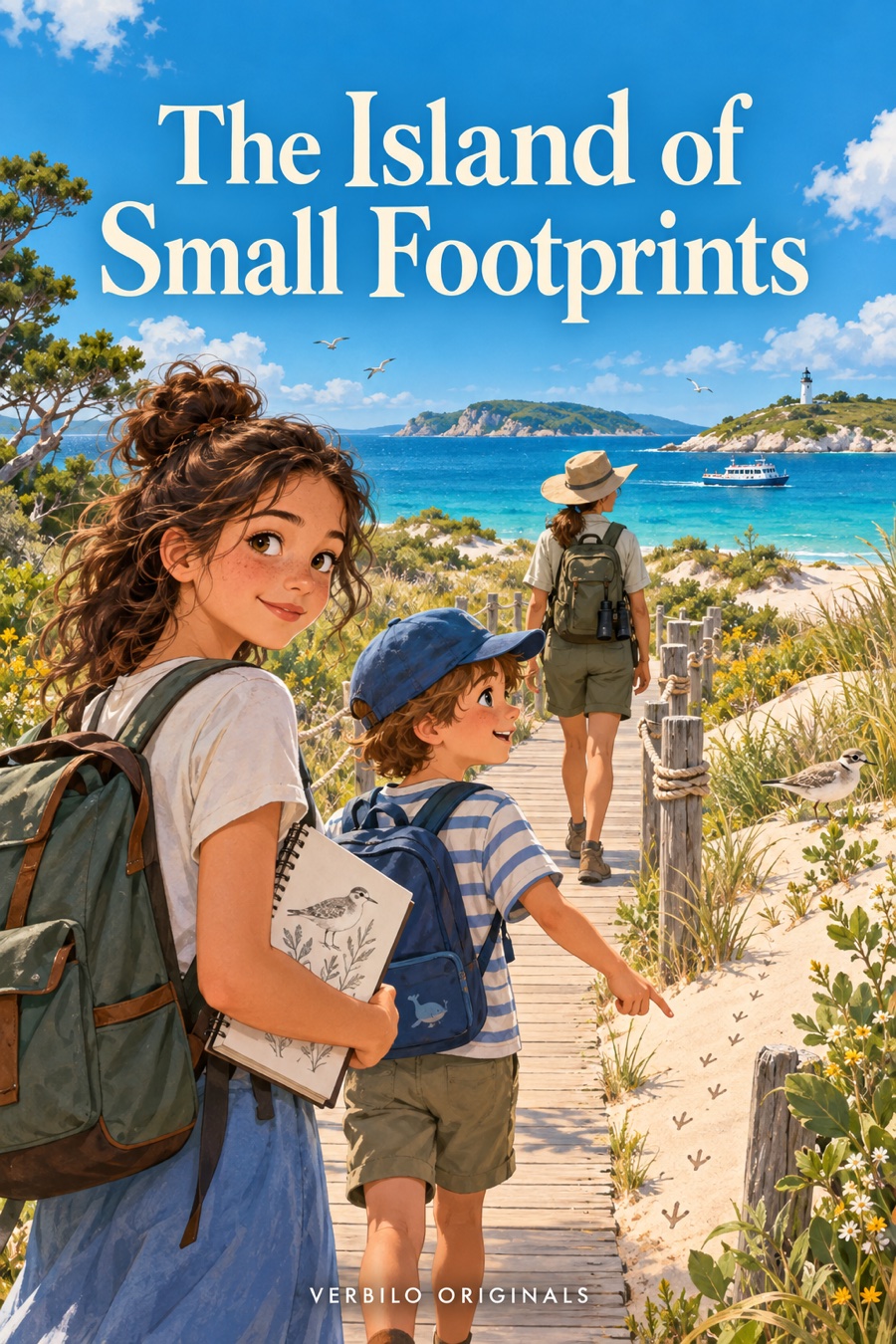 The Island of Small Footprints — illustrated cover