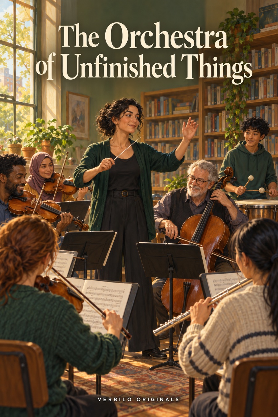 The Orchestra of Unfinished Things — illustrated cover